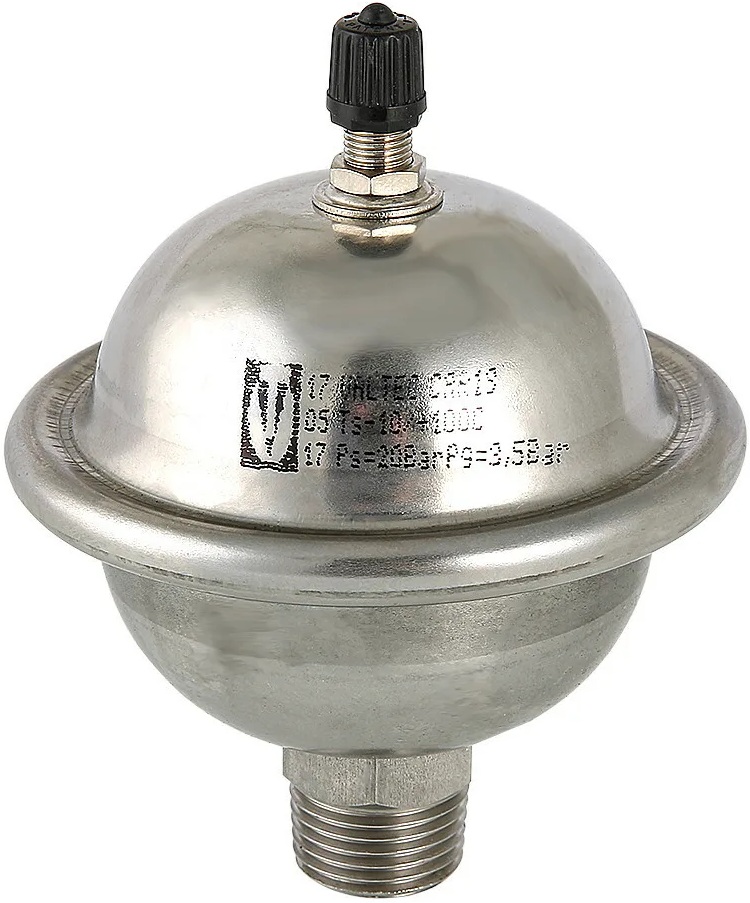 Гаситель гидроударов мембранный, нержавеющий Valtec (0,162л, 1/2")