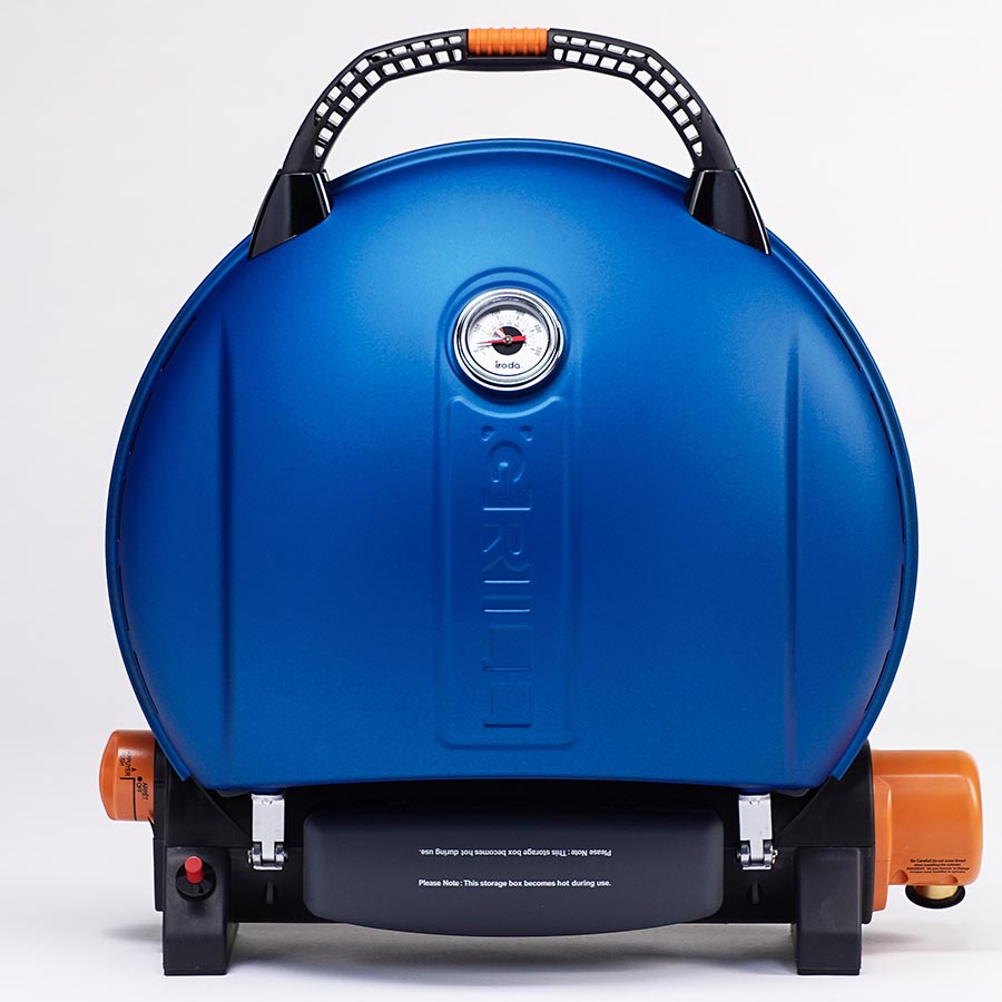 Гриль газовый O-GRILL800T синий + адаптер А